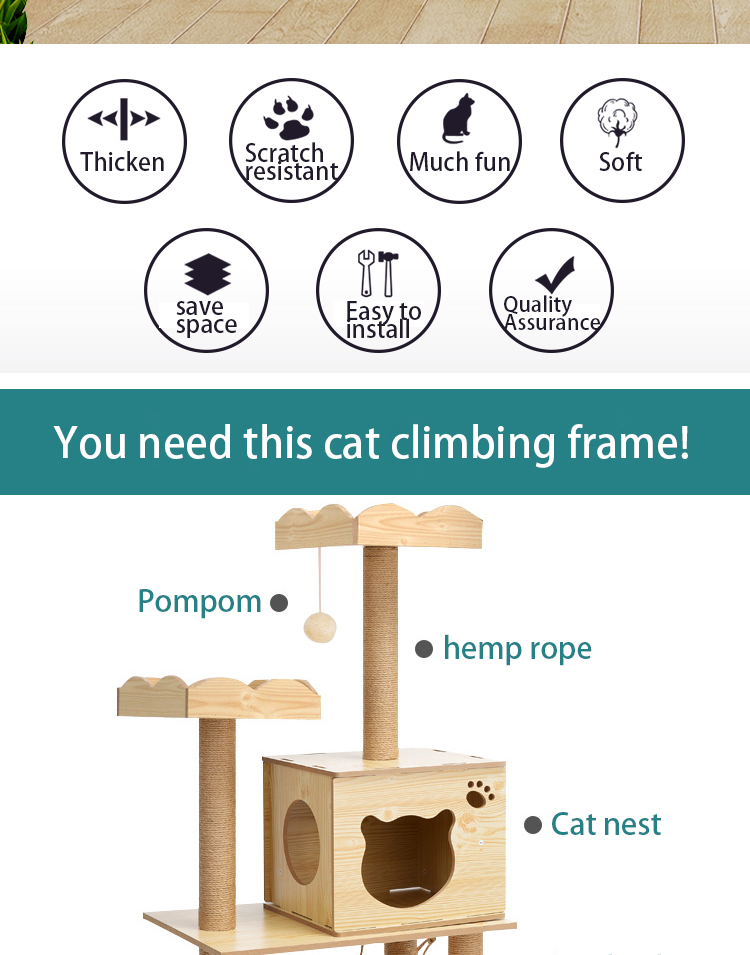 Cat Climbing Tower Details