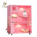 cat villa with litter box O-CHN-C04