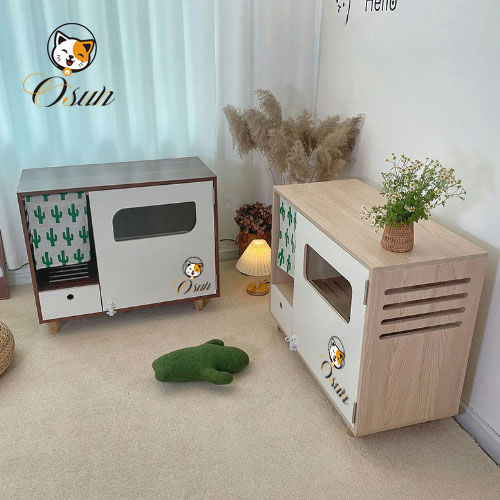 Osun Cat Litter Box Storage Cabinet O-CLC-B 04