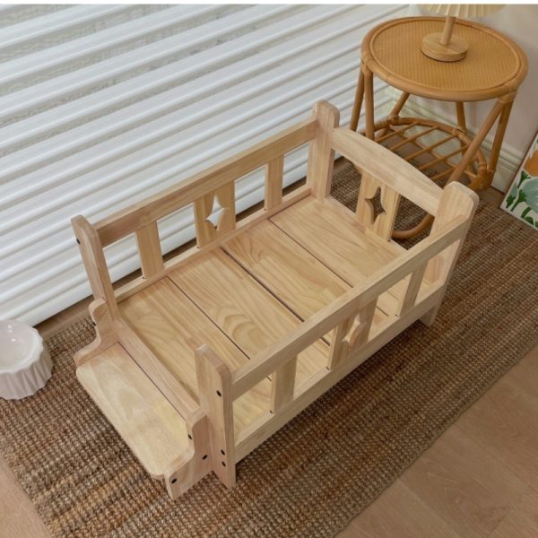 Osun Wholesale Wooden Cat Bed Frame CB-04 3