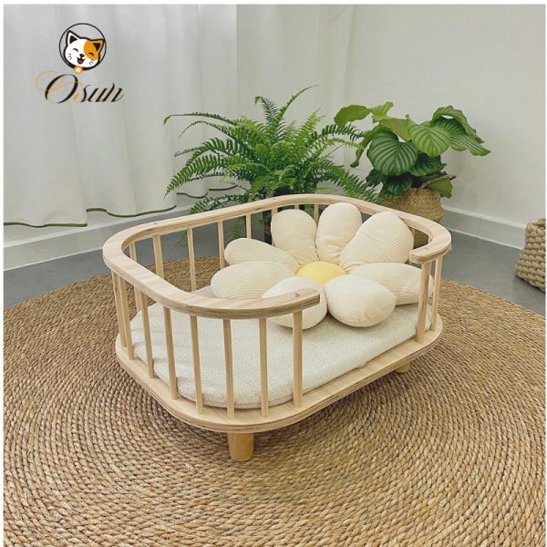 Osun Wholesale Wooden Crate Cat Bed CB-05 2