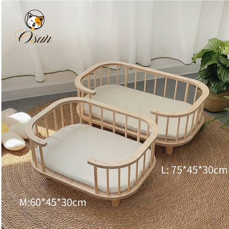 Osun Wholesale Wooden Crate Cat Bed CB-05 5