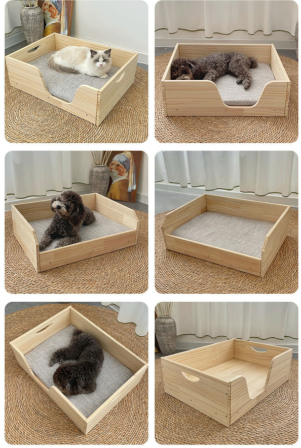 wholesale wooden cat bed 5